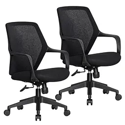 Комплект крісел Mealux Arco Black 2 шт. (HF-B10 F/B-X2)