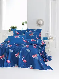 Покривало піке Lotus Home Perfect - Flamingo блакитний 200x235