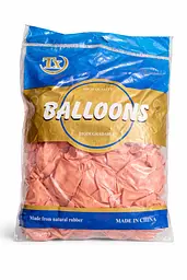 Надувні повітряні кульки Ballons 26 см (10") 100 шт наповнення повітрям або гелієм Рожеве золото - мініатюра 2