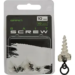 Гвинт для бойлів Brain Bait Screw 10mm (10 шт/уп) Clear SGXA-09
