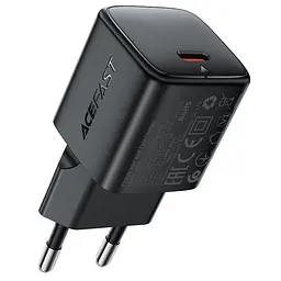 МЗП A118 PD30W GaN (1USB-C) + кабель Type-C to Type-C Black Acefast teh0029673 - мініатюра 5