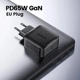 Зарядний пристрій Ugreen CD217 65 W Gan адаптер блок (70817) - мініатюра 4