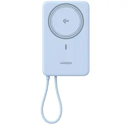 Батарея універсальна Ugreen 10000mAh 30W 1xUSB-C + 15W Magnetic Wireless + cable USB-C blue (65839B)