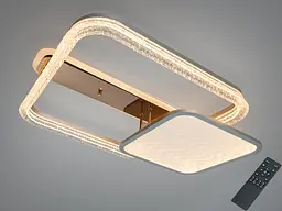 Люстра стельова LED з пультом Diasha A8819/600+400 золото 115 Вт 20 м2