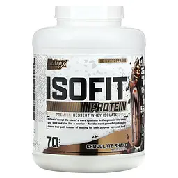 Ізолят Сироваткового Протеїну з ЕАА та ВСАА Isofit - 70 порцій Шоколадний Коктейль