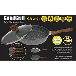 Сковорода алюмінієва GoodGrill з антипригарним покриттям 24 см (GR-2401) - мініатюра 4