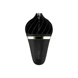 Стимулятор Satisfyer Layons Sweet Treat для клітора з обертовими пелюстками, 10х4 см чорний