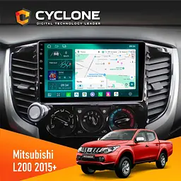 Штатна магнітола Mitsubishi L200 2015 Cyclone C9-013 4x64 DSP 4G Cyclone (НФ-00007355)