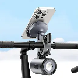Мото-вело тримач + фонарик Baseus PrimeTrip Series Dual-Color Bike Light 2-in-1 Set C12569000121-00 Black - мініатюра 7