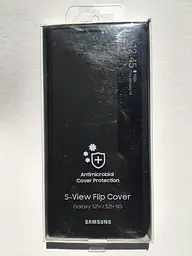 Оригінальний чохол-книжка для Samsung Galaxy S21 Plus Black S-View Clear View Cover Smart (EF-ZG996CBEGRU) - мініатюра 2