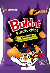 Чіпси Samyang Buldak Potato Chips Habanero Lime Flavor 120г