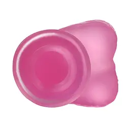 Фалоімітатор з мошонкою Jelly Studs Crystal рожевий - мініатюра 6