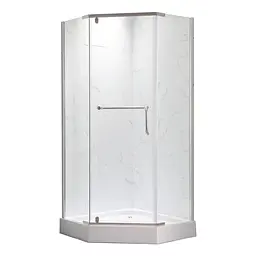 Душова кабіна з низьким піддоном Mixxus Lines SCT01-90x90x198-Tr прозоре скло 6мм New (в 2 ящ) chrome MI8370, Хром, прозорий, хром