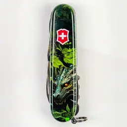 Ніж Victorinox Huntsman Zodiac 91 мм Зелений дерев'яний дракон (1.3713.3_Z3240p) - мініатюра 10
