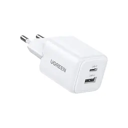 Зарядний пристрій Ugreen X514 1xUSB-C PD20W + 1xUSB GaN white (65006) - мініатюра 2