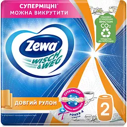 Бумажные полотенца Zewa Wisch Weg Design двухслойные 2 рулона