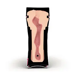 Мастурбатор-вагіна Mystim O(h) Push Me Vagina, можна стискати та регулювати вакуум - мініатюра 5