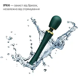 Вібромасажер з насадками Zalo - Kyro Wand Turquoise Green - мініатюра 5