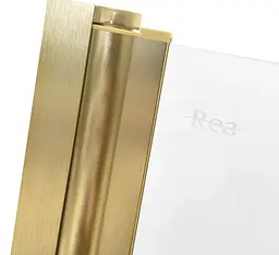 Шторка для ванни Rea Agat-3 120 brushed gold складана REA-W2501, Універсальна, прозорий, золотий - мініатюра 4