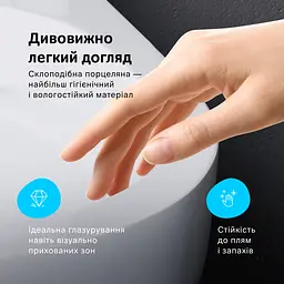 Унітаз підвісний безобідковий AM.PM X-Joy S з сидінням мікроліфт C85A1703SC - мініатюра 6