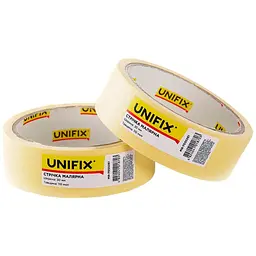 Стрічка малярна Unifix 30 мм x 20 м жовта (в упаковці 6 шт.)