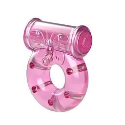 Ерекційне кільце Vibro Ring рожеве - мініатюра 3