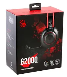 Ігрова гарнітура Bloody A4Tech G200Q Black (G200Q (Black+Red)) - мініатюра 8