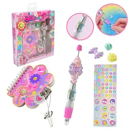 Творчий набір DIY Beauty Pen & Notebook: блокнот із замком, ручка та наклейки (T127EF)