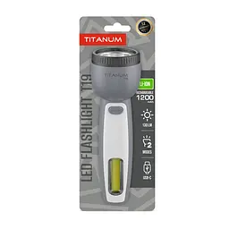 Портативний світлодіодний ліхтарик Titanum TLF-T19, 130Lm Gray (28733-000)