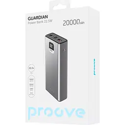 Зовнішній акумулятор Proove Guardian 20000mAh 22.5W Metal Gray (PBG222210004) [101136] - мініатюра 4