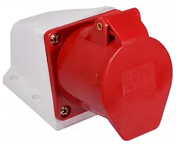 Розетка стаціонарна 32А P4 IP44 3P+PE ГС АСКО-УКРЕМ (A0080040005) - мініатюра 2