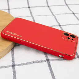 Шкіряний чохол Xshield для Apple iPhone 11 6.1" Червоний / Red - мініатюра 3