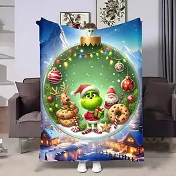 Плед 3D Грінч Маленький 4279_B 17734 135х160 см