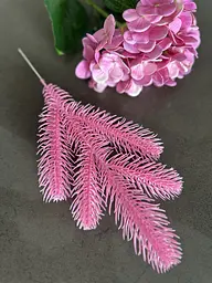 Гілка хвойна лита Hvoya Lux Marshmallow Pink рожева 33 см 250 шт. - мініатюра 3