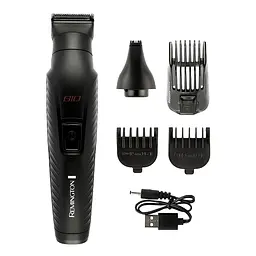 Набір для стрижки Remington Graphite, для голови, вусів, бороди, носа і тіла, акум., насадок-5, чорний