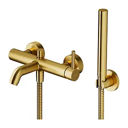 Змішувач для ванни Omnires Y brushed gold (Y1231GLB) золотий - матовий