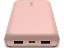 Зовнішній акумулятор (Power Bank) Belkin Power Bank 20000mAh Rose Gold (BPB012BTRG) - мініатюра 2