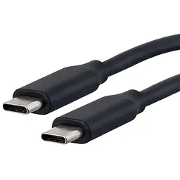 Кабель USB 2.0 Type-C M-M, 1м 60W чорний - мініатюра 2