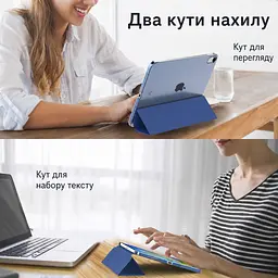 Чохол до планшета BeCover Tri Fold Hard Apple iPad 10.9" (2022/2024)/iPad (А16) 2025 11" Deep Blue (716119) - мініатюра 6