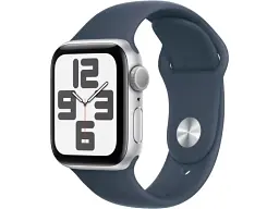 Смарт-часы Apple Watch SE 2 GPS + Cellular 44mm Silver Aluminum Case w. Storm Blue Sport Band - M/L (MRHH3)