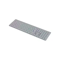 Клавіатура Canyon HKB-W11 Slim Dual Mode Wireless/Bluetooth RGB UA Grey (CNS-HBTK11G) - мініатюра 2