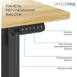 Стіл Officepro з електрорегулюванням висоти (ODE1260LW) - мініатюра 5
