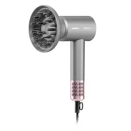 Фен Ardesto Pink Touch, 1600Вт, 2 швидкості, 3темп.режими, іонізація, дифузор, магнітні насадки, сірий+рожевий - мініатюра 10