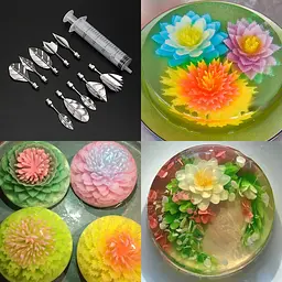 Кондитерський шприц 20 мл для декорування 3D желе з 10 насадками, Kitchen Master 85314 - мініатюра 4