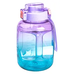 Пляшка для води спортивна з трубочкою 1.6 л, фіолетовий Yiwu HP-14-35V - мініатюра 8