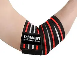 Бинти на лікоть Power System PS-3600 Elbow Wraps Red/Black (пара) (PS-3600_Red-Black) - мініатюра 4