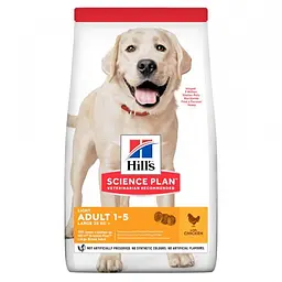 Сухий корм для собак великих порід схильних до ожиріння Hills Sciense Plan Healthy Light Large Breed Adult Dog 14 кг 604372