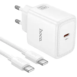 МЗП N83 Profit PD40W (1USB-C) + кабель Type-C to Type-C White Hoco teh0029650