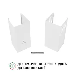 Витяжка декоративна похила PERFELLI DNS 6482 D 850 WH LED - мініатюра 9