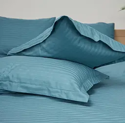 Набір наволочок Moon&Star Satin Stripe Stripe Green 50х70 см 2 шт - мініатюра 2